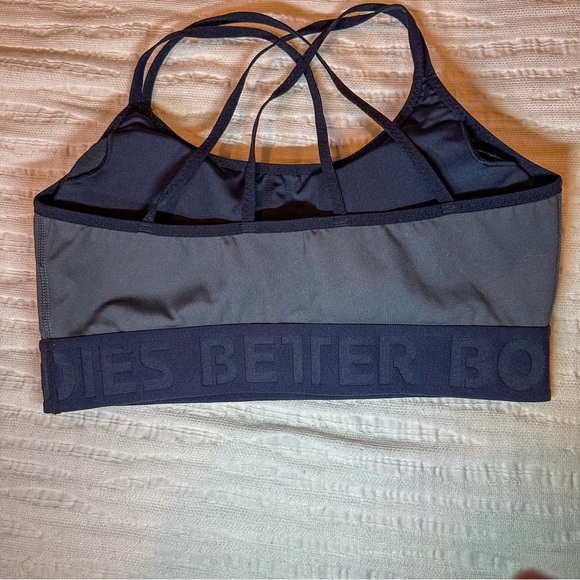 2/$15 Better Bodies Sports Bra gray XL - Picture 4 of 5